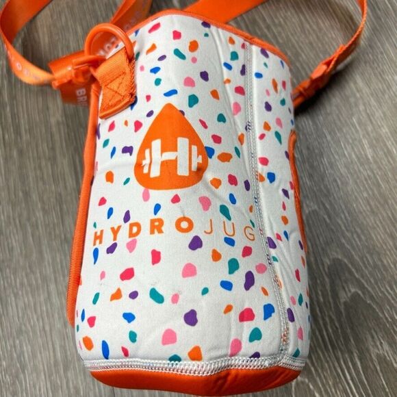 Hydro Jug X Aubrie Bromlow Sleeve w/ Strap Orange Confetti Limited Edition - Picture 6 of 6